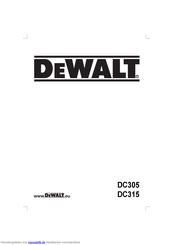 DeWalt DC315 Originalanweisungen