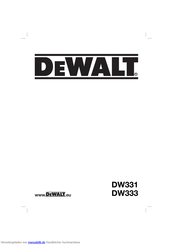DeWalt DW331 Originalanweisungen