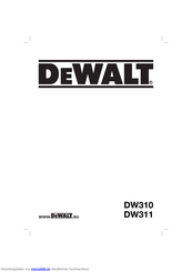 DeWalt DW311 Originalanweisungen