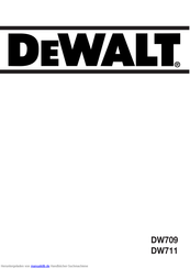 DeWalt DW709 Anweisungen
