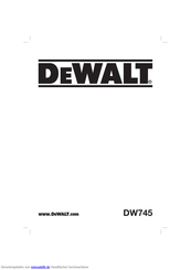 DeWalt DW745-QS Originalanweisungen