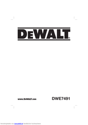 DeWalt DWE7491 Originalanweisungen