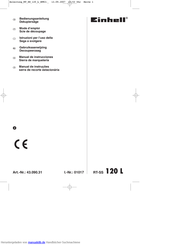Einhell 43.090.31 Bedienungsanleitung