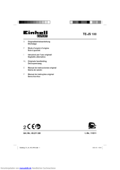 EINHELL Expert TE-JS 100 Originalbetriebsanleitung
