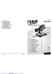 Ferm FKZ-210N Gebrauchsanweisungen