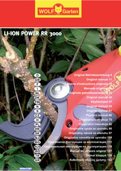 Wolf Garten LI-ION POWER RR 3000 Originalbetriebsanleitung