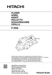 Hitachi Koki F-30A Bedienungsanleitung