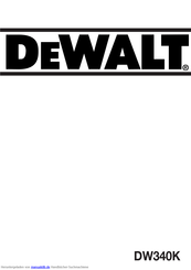DeWalt DW340K Handbuch