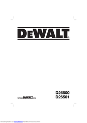 DeWalt D26501 Handbuch