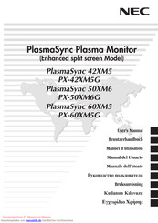 NEC PlasmaSync 42XM5 Benutzerhandbuch