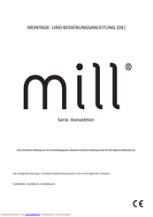 Mill SG2000MEC Montageanleitung Und Bedienungsanleitung