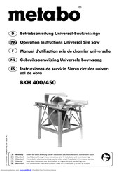 Metabo BKH 450 DNB Betriebsanleitung