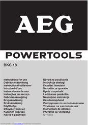 AEG Powertools BKS 18 Gebrauchsanleitung