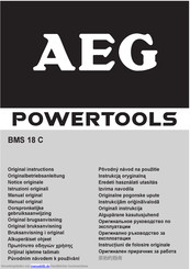 AEG Powertools BMS 18 C Originalbetriebsanleitung