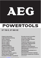 AEG Powertools ST 800 XE Originalbetriebsanleitung