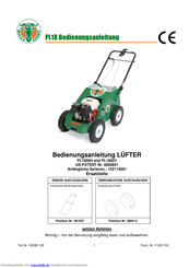 Billy Goat PL1800H Bedienungsanleitung