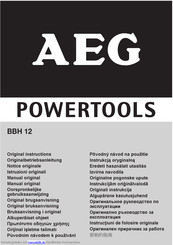 AEG Powertools BBH 12 Originalbetriebsanleitung