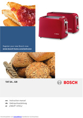 Bosch TAT 3A.. GB Gebrauchsanleitung