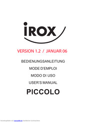 Irox Piccolo Bedienungsanleitung