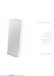 Jacob Jensen Indoor & Outdoor Thermometer Bedienungsanleitung