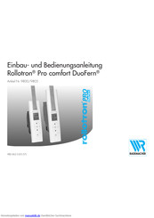 RADEMACHER Rollotron Pro comfort DuoFern 9805 Einbau- Und Bedienungsanleitung