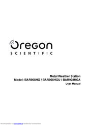 Oregon Scientific BAR908HG Bedienungsanleitung