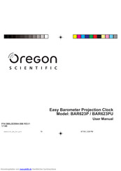 Oregon Scientific BAR623PU Bedienungsanleitung