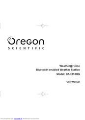 Oregon Scientific BAR218HG Bedienungsanleitung