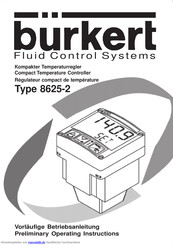 Bürkert 8625-2 Betriebsanleitung