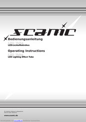Scanic LED Tube Bedienungsanleitung