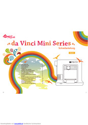 XYZ Printing da Vinci Mini Series Schnellstartanleitung