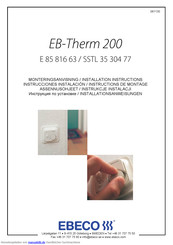 EBECO EB-Therm 100 Installationsanleitung