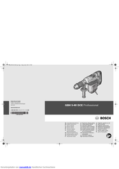 Bosch GBH 5-40 DCE Originalbetriebsanleitung