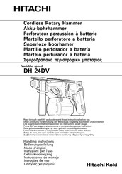 Hitachi Koki DH 24DV Bedienungsanleitung
