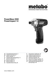 Metabo PowerImpact 12 Originalbetriebsanleitung