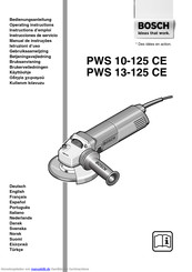 Bosch PWS 13-125 CE Bedienungsanleitung