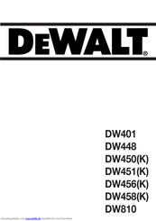 DeWalt DW810 Anleitung
