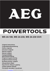 AEG Powertools WS 24-230 Originalbetriebsanleitung