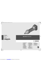 Bosch GGS 18 V-LI Professional Originalbetriebsanleitung