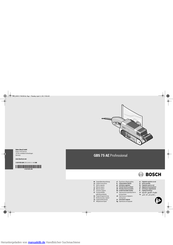 Bosch GBS 75 AE Professional Originalbetriebsanleitung