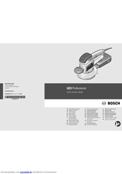 Bosch GEX Professional 125 A Originalbetriebsanleitung