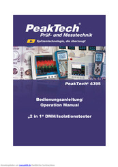 PeakTech 4395 Bedienungsanleitung
