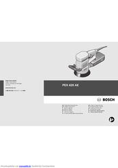 Bosch PEX 420 AE Originalbetriebsanleitung