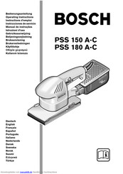 Bosch PSS 180 A-C Bedienungsanleitung