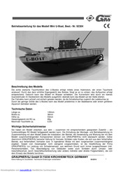 GM-Racing Mini U-Boat Betriebsanleitung