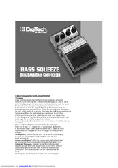 DigiTech Bass Squeeze Bedienungsanleitung