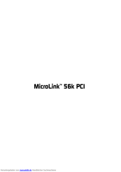 Devolo MicroLink 56k PCI Bedienungsanleitung
