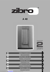 Zibro A 40 Gebrauchsanweisung