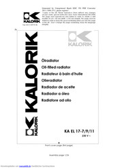 Kalorik KA EL 17-7 Gebrauchsanleitung