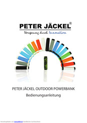 Peter Jäckel OUTDOOR Powerbank Bedienungsanleitung
